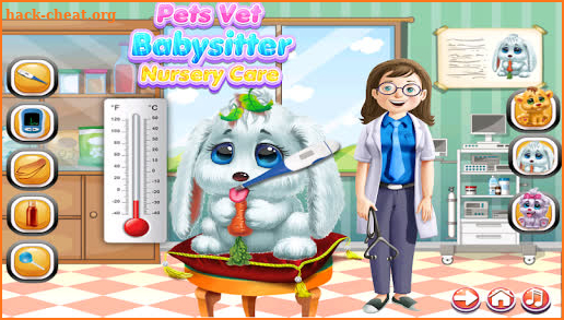 Pets Vet Doctor Baby sitter Nursery Care Games screenshot