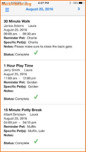 PetSitClick Power Walker screenshot