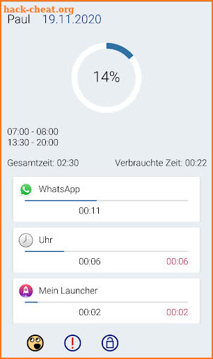 Petze: your time control app screenshot