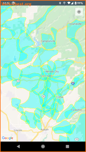 PG&E Outage and PSPS Map screenshot