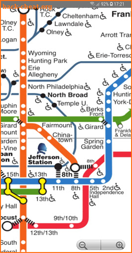 Philadelphia Metro Map screenshot