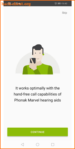 Phonak myCall-to-Text phone transcription screenshot