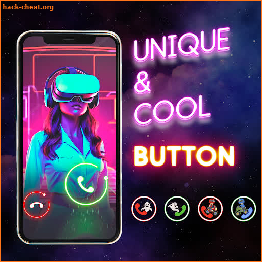 Phone Call Screen Theme 3D App screenshot