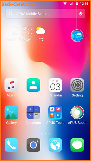 Phone X APUS Launcher theme screenshot