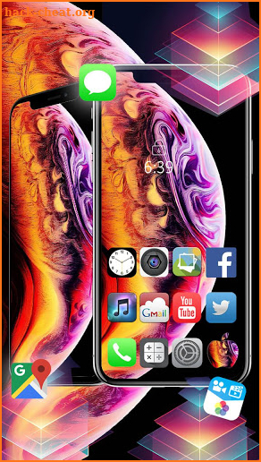 Phone XS Max Launcher Theme Live HD Wallpapers screenshot