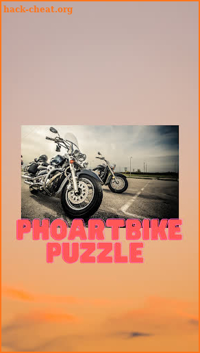 Photo art bike puzzle screenshot