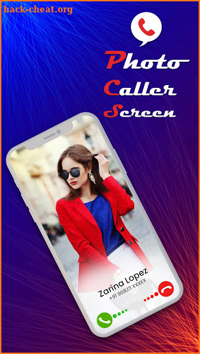 Photo Caller Screen : Full Screen Photo Caller ID screenshot