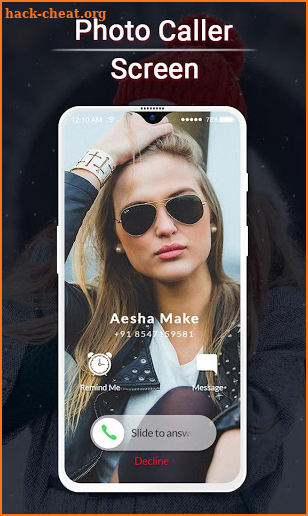 Photo Caller Screen HD - Full Screen Caller ID screenshot