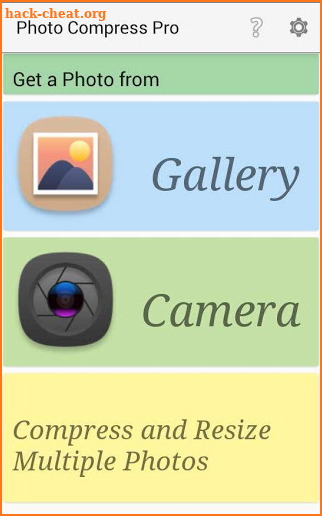 Photo Compress Pro 2.0 screenshot