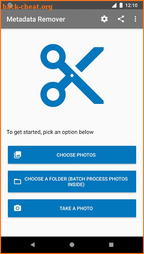 Photo Metadata Remover – Clear Exif Metadata screenshot