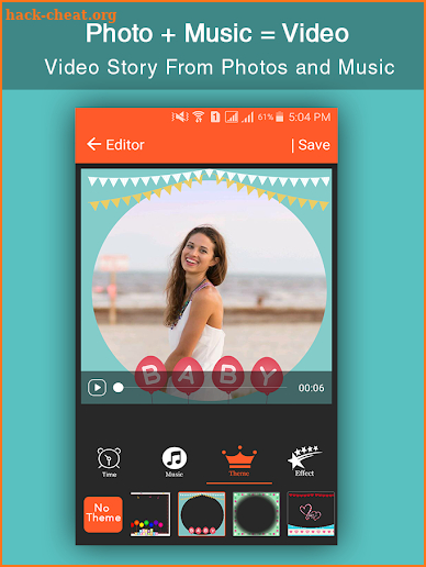 Photo + Music = Video screenshot