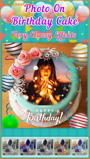 Photo On Birthday Cake screenshot