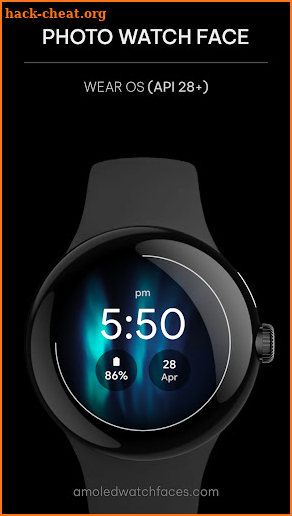 Photo Watch face for Wear OS screenshot