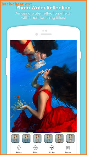 Photo Water Reflection Effect: Mirror Photo Editor screenshot