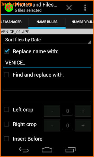 Photos and Files Renamer Pro screenshot