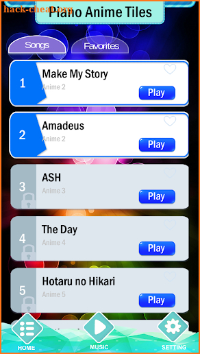Piano Anime Tiles NEW screenshot