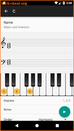 Piano Chords and Scales screenshot