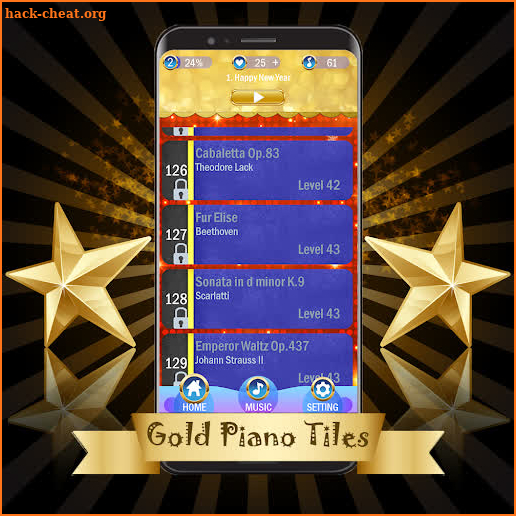 Piano Gold  Tiles 2 – Master Music Game 2019 screenshot