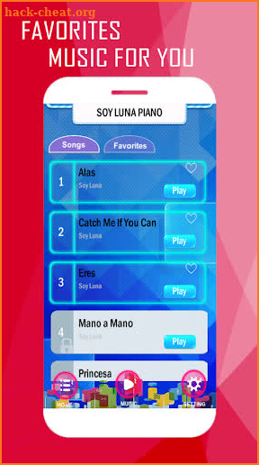 Piano Tap - Soy Luna Game screenshot