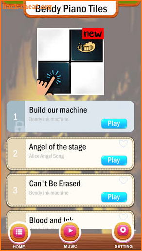 Piano Tiles Bendy fun ink Machine screenshot