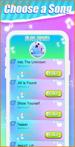 Piano Tiles Elsa Game - Let It Go screenshot