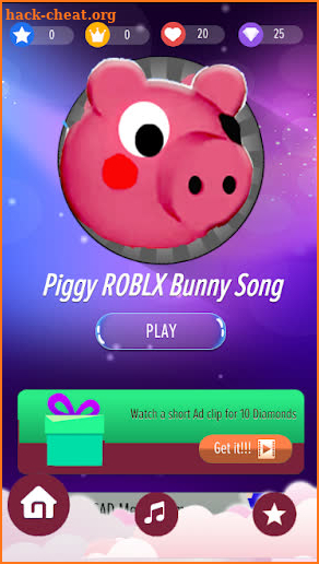 Piano tiles for Piggy Escape Mod-hot songs screenshot