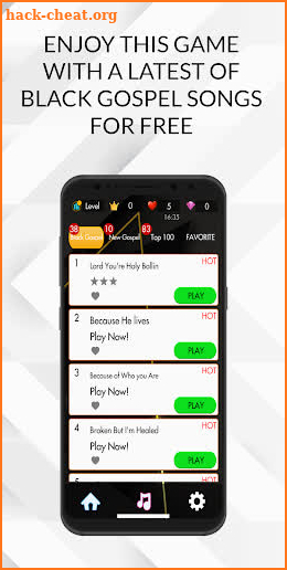 Piano Tiles Gospel Songs Game screenshot
