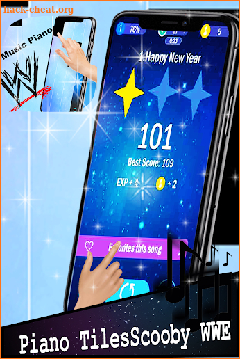 piano tiles w-w-e screenshot