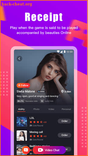 pick me-Girl Live Video Call& Chat app screenshot