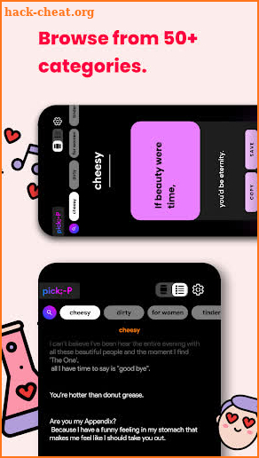 pickP - Pickup lines for Tinder and Bumble screenshot