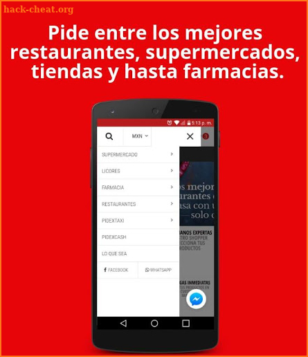 Pidex: tu ciudad a domicilio screenshot