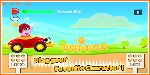 Pig Racing car - Fun Kids happy pig racing screenshot