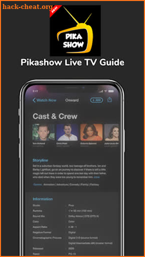 Pika show Live TV - Movies And Cricket Guide screenshot