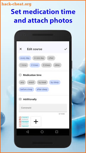 Pill tracker screenshot