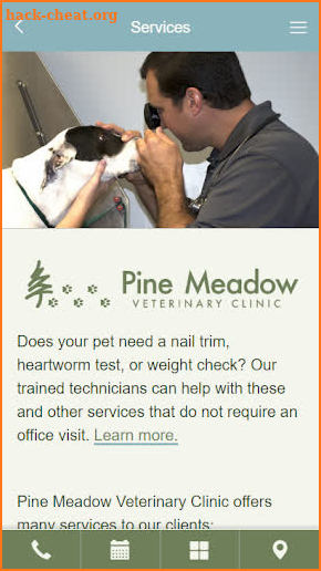 Pine Meadow Veterinary Clinic screenshot