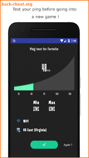 Ping test for fortnite screenshot