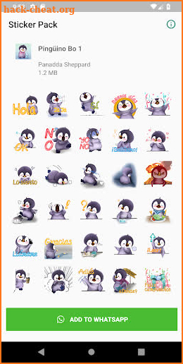 Pingüino Bo 1 Spanish Sticker Pack by Pomelo Tree screenshot