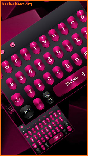 Pink Black Cool Keyboard screenshot