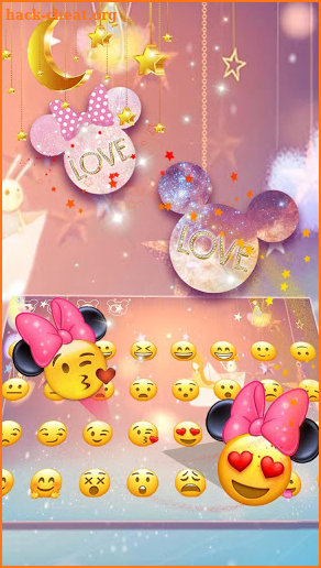 Pink Bow Minnies Keyboard screenshot