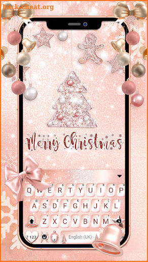 Pink Christmas Theme screenshot