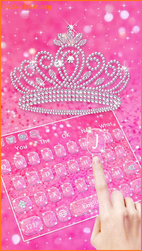 Pink Diamond Crown Keyboard screenshot