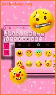 Pink Diamond Princess Keyboard Theme screenshot