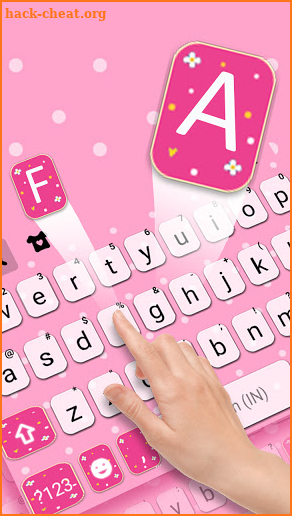 Pink Dot SMS Keyboard Background screenshot