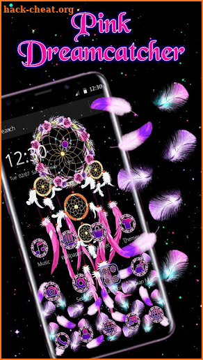 Pink Dream catcher Gravity Theme screenshot