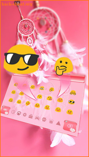 Pink Dream Catcher Keyboard screenshot