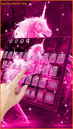 Pink Galaxy Unicorn Keyboard screenshot