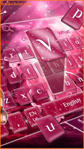 Pink Galaxy Unicorn Keyboard Theme screenshot