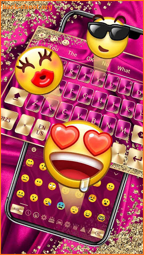 Pink Gold Luxury keyboard screenshot