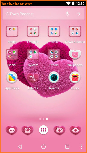 Pink Hearts 2018 - Love Wallpaper Theme screenshot