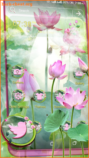 Pink Lotus Launcher Theme screenshot